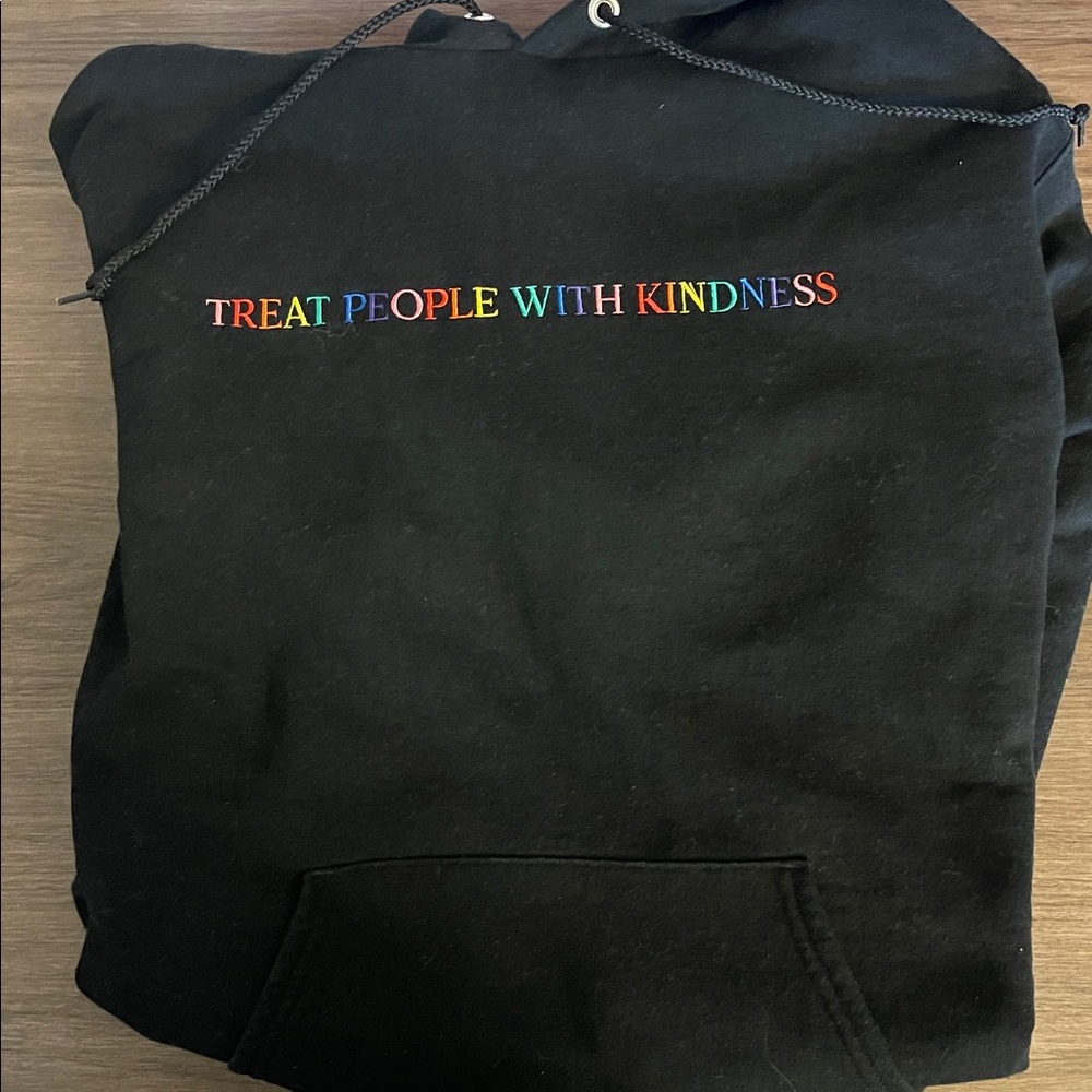 Harry Styles Champion Black Hoodie - Picture 3 of 4